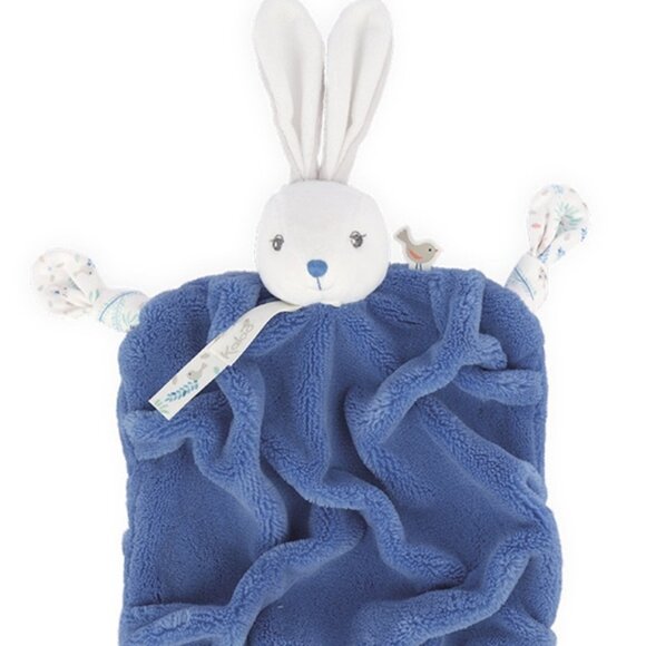 Kaloo Brand New Ocean Blue Rabbit Doudou /Lovey/Security blanket for Baby 0+ - Picture 7 of 9